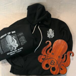 the oficial Proof of Ink Signature Hoodie