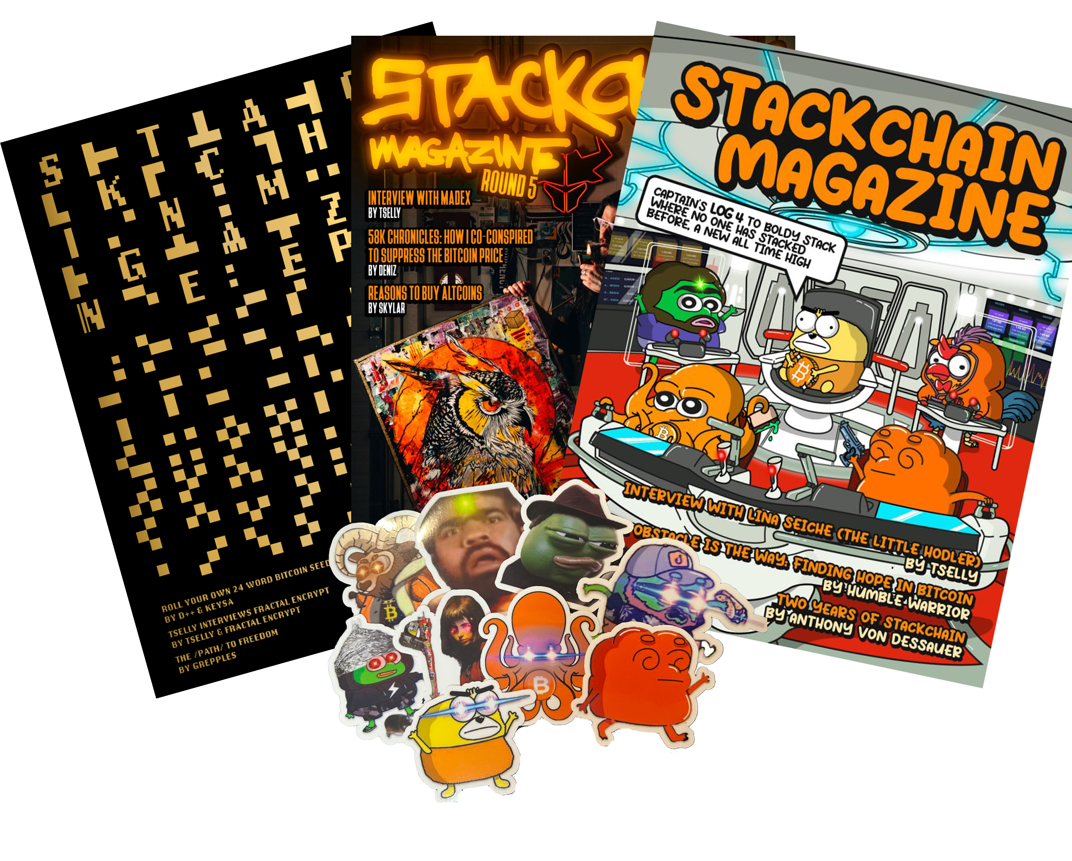 Stackchain Magazine 4-6 + Bonus sticker pack!