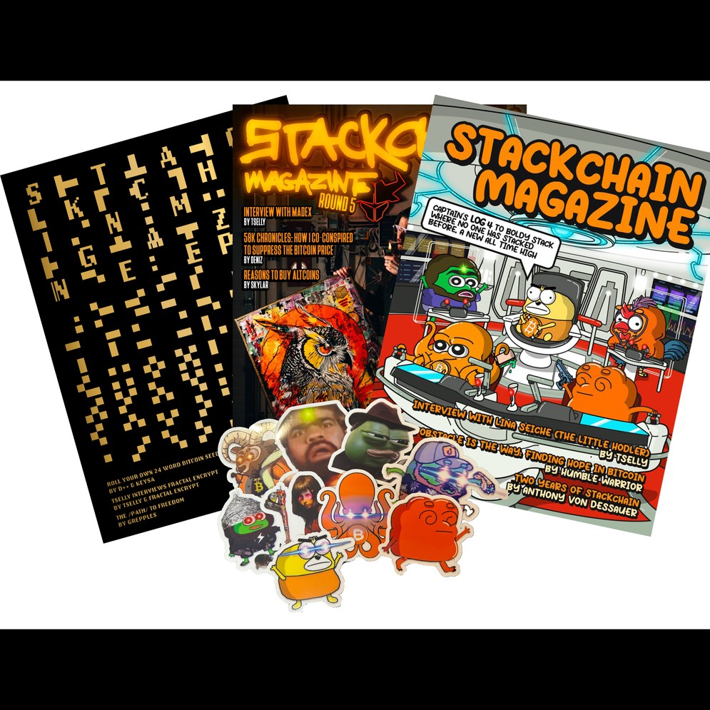 Stackchain Magazine 4-6 + Bonus sticker pack!