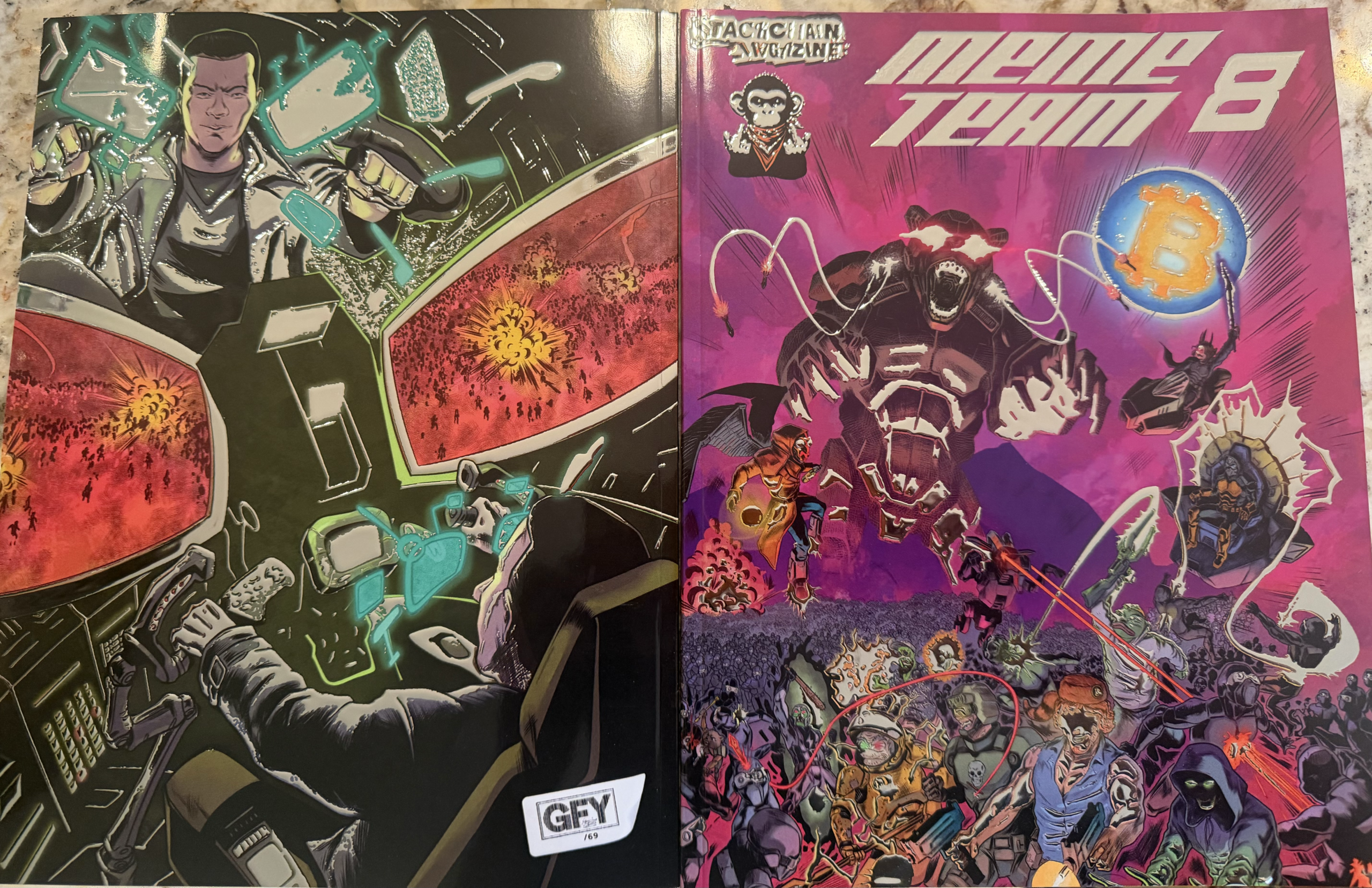 Stackchain Magazine Meme Team 8 Special Silver Foil Edition (1-69)